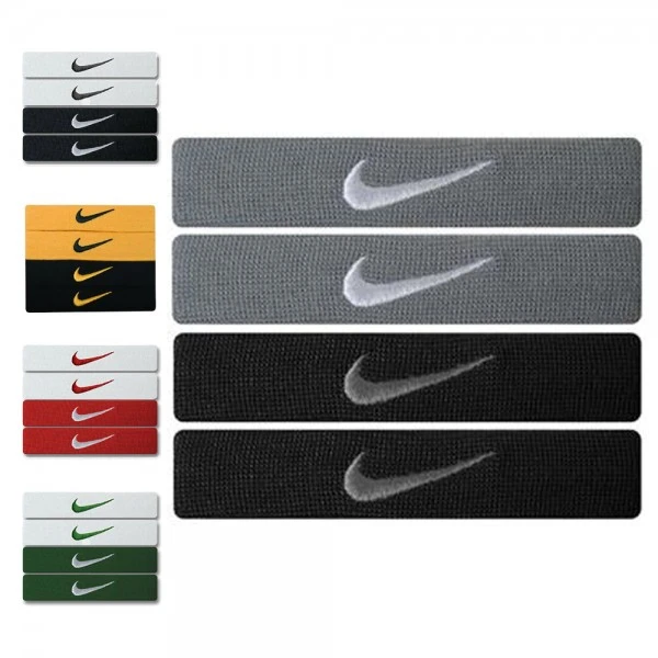 Nike, Inc. 2 Paar Nike Home & Away Dri-Fit Bands, 2 Cm Breit