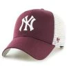 '47 BRAND 47 Brand Snapback Cap - BRANSON New York Yankees Maroon
