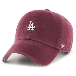 '47 BRAND 47 Brand Adjustable Cap - BASE RUNNER LA Dodgers Maroon