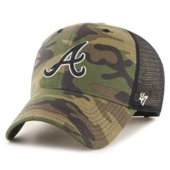 '47 BRAND 47 Brand Trucker Cap - BRANSON Atlanta Braves Wood Camo