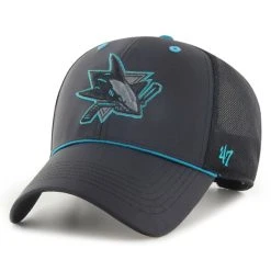 '47 BRAND 47 Brand Snapback Trucker Cap - MESH POP San Jose Sharks