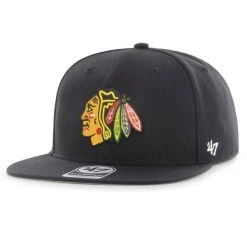 '47 BRAND 47 Brand Snapback Cap - CAPTAIN Chicago Blackhawks Schwarz