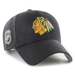 '47 BRAND 47 Brand Curved Snapback Cap - SURE SHOT Chicago Blackhawks