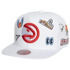 Mitchell & Ness Snapback Cap - HAND DRAWN Atlanta Hawks