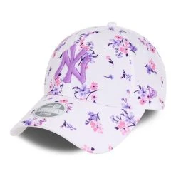 New Era 9Forty Damen Cap - FLORAL New York Yankees Weiß