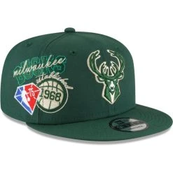 New Era 9Fifty Snapback Cap - NBA BACK HALF Milwaukee Bucks