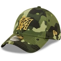New Era 39Thirty Cap - ARMED FORCES Miami Marlins