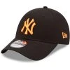 New Era 9Forty Strapback Cap - NEON New York Yankees Schwarz