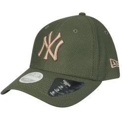 New Era 9Forty Damen Cap - DIAMOND ERA NY Yankees Oliv