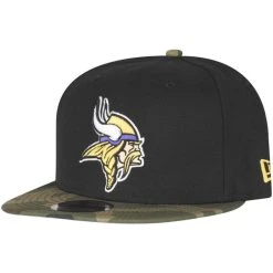 New Era 9Fifty Snapback Cap - Minnesota Vikings Schwarz Camo