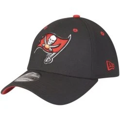 New Era 39Thirty Stretch Cap - Tampa Bay Buccaneers Schwarz
