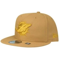 New Era 9Fifty Snapback Cap - Miami Dolphins Panama Tan
