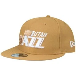New Era 9Fifty Snapback Cap - Utah Jazz Panama Tan