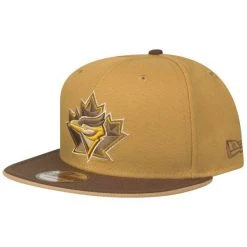 New Era Snapback Cap - Toronto Blue Jays Panama Tan Walnut