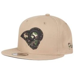 New Era Snapback Cap - Los Angeles Rams Beige / Wood Camo