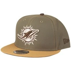 New Era 9Fifty Snapback Cap - Miami Dolphins Oliv / Tan