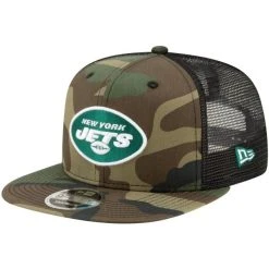 New Era 9Fifty Mesh Snapback Cap New York Jets Wood Camo
