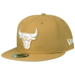 New Era 9Fifty Snapback Cap - Chicago Bulls Panama Tan Weiß