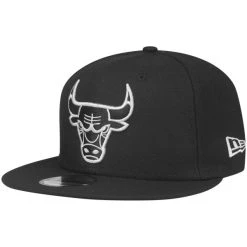 New Era 9Fifty Snapback Cap - Chicago Bulls Schwarz Grau