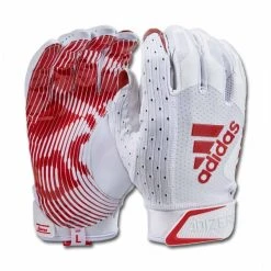 Adidas Adizero 9.0 AF1166 114 Receiver Handschuhe - Weiß-rot