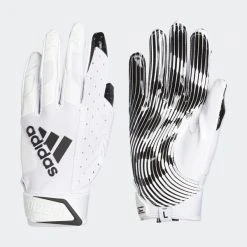 Adidas Adizero 9.0 AF1166 American Football Receiver Handschuhe - Weiß-schwarz