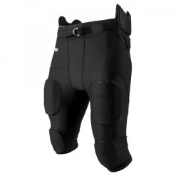 Full Force Wear "All In One" Integrated Pant, 7 Pad Footballhose Von Full Force - Schwarz