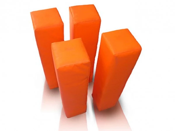 Full Force Wear American Football Beschwerte End Zone Pylone, Orange, (Set Of 4)