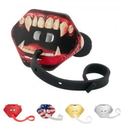 American Sports American Football Mundstück Mit Lippenschild Und Strap, Senior