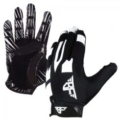 BADASS FOOTBALL BADASS Stretch Fit American Football Receiver Handschuhe - Schwarz/weiß