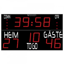 Elektronische Stramatel Anzeigetafel American Football Groß