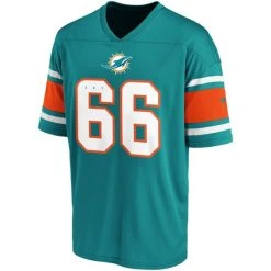 Fanatics NFL Poly Mesh Supporters Miami Dolphins Jersey, Aqua