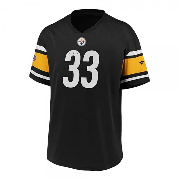 Fanatics NFL Poly Mesh Supporters Pittsburgh Steelers Jersey, Schwarz