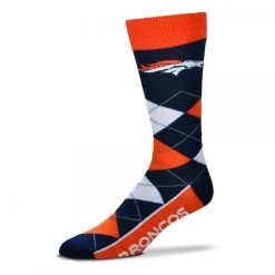 For Bare Feet NFL Denver Broncos Socken Argyle Lineup