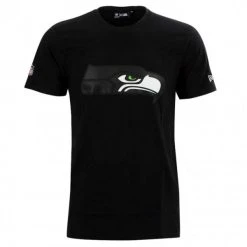 NewEra New Era NFL QT OUTLINE GRAPHIC T-Shirt Seattle Seahawks, Schwarz