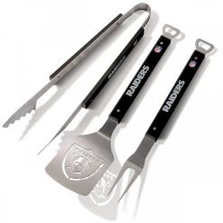 YouTheFan NFL Las Vegas Raiders Spirit Series 3-teiliges BBQ-Set