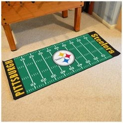 NFL.com NFL American Football Teppich, Fußballplatz Läufer 75 X180 Cm - Team Pittsburgh Steelers