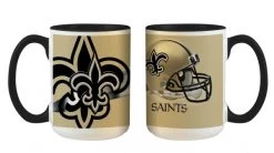 Vertriebsarena NFL New Orleans Saints Logo Und Helm Tasse 445ml, Becher