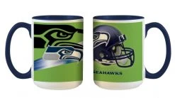 Vertriebsarena NFL Seattle Seahawks Logo Und Helm Tasse 445ml, Becher
