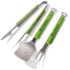 YouTheFan NFL Spirit Series 3-teiliges BBQ-Set - NFL Team Seattle Seahawks