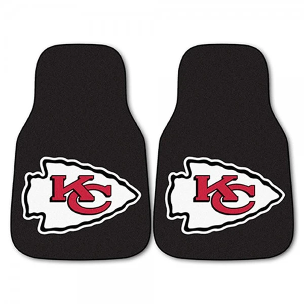 NFL.com NFL Teppich Autofußmattenset, NFL Car Mat Set - Team Kansas City Chiefs