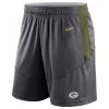 Nike NFL Dry Knit Short Green Bay Packers, Dunkelgrau-gelb