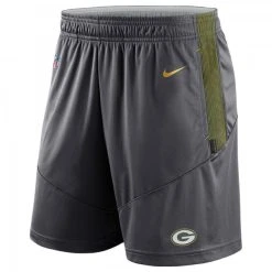 Nike NFL Dry Knit Short Green Bay Packers, Dunkelgrau-gelb