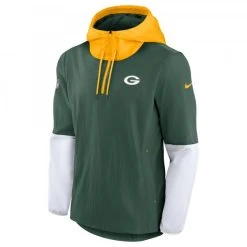 Nike NFL Jacket LWT Player Green Bay Packers, Grün - Weiß - Gelb
