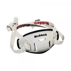 Riddell Hardcup, Riddell Kinnriemen, Chinstrap Buckels Mid/High New Version - Weiß Gr. L Für Großes