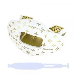 Shock Doctor Max AirFlow Lipguard Mit Strap - White Gold Lux