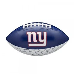Wilson NFL Peewee New York Giants Logo Football