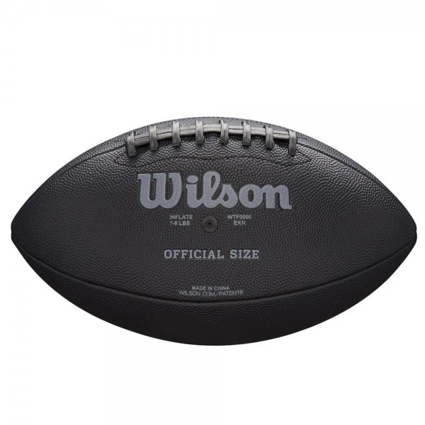 Wilson WTF1846 NFL Jet Black Composite Football Official Size, Größe 9 - Schwarz